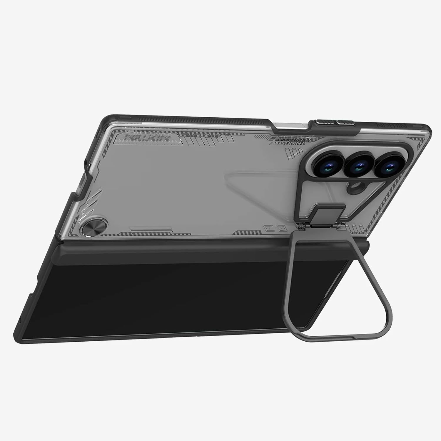 Samsung Galaxy Z Fold7 Nillkin ICE-BLADE Series Corner Air Bags + Aluminum Camera Protect Stand