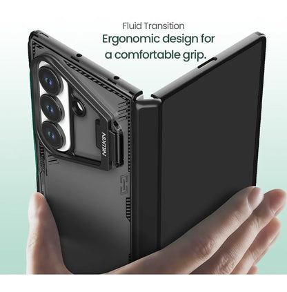 Samsung Galaxy Z Fold7 Nillkin ICE-BLADE Series Corner Air Bags + Aluminum Camera Protect Stand