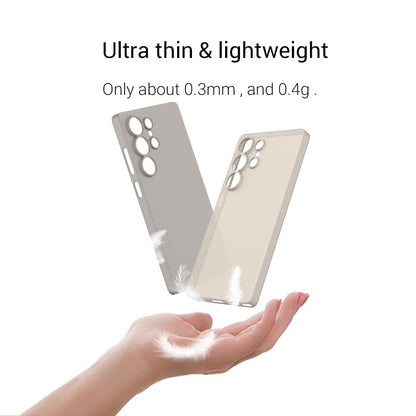 Samsung Galaxy S25 Ultra Kzdoo Air Skin 0.3mm Thick Paper Back Cover with Camera Protection