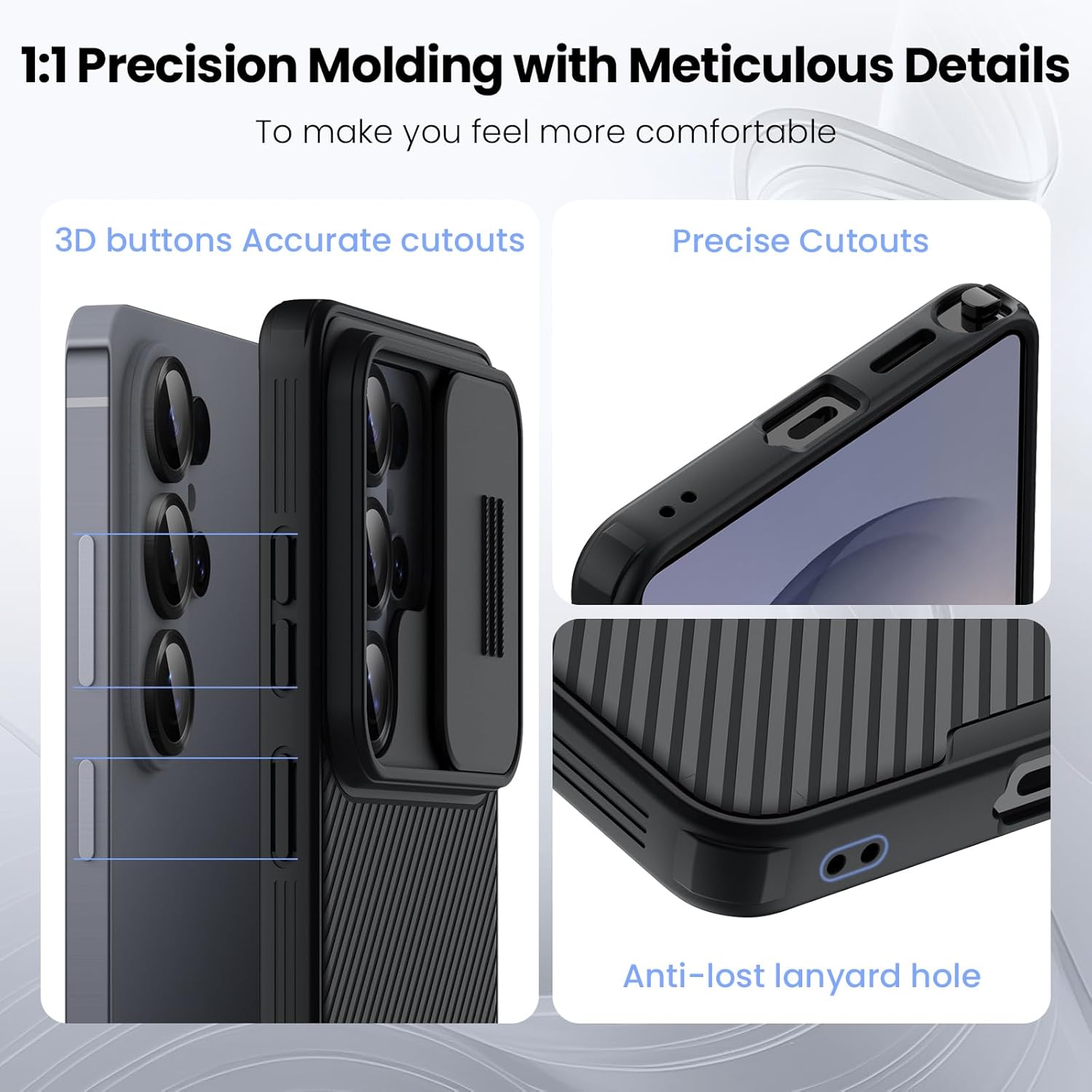 Samsung Galaxy S26 Ultra Nillkin Cover, CamShield Pro Slider Camera Close & Open Double Layered Protection TPU + PC - Black