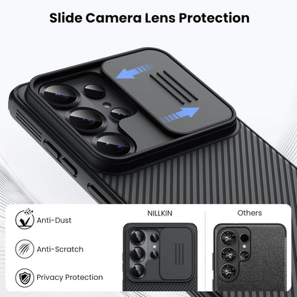 Samsung Galaxy S26 Ultra Nillkin Cover, CamShield Pro Slider Camera Close & Open Double Layered Protection TPU + PC - Black