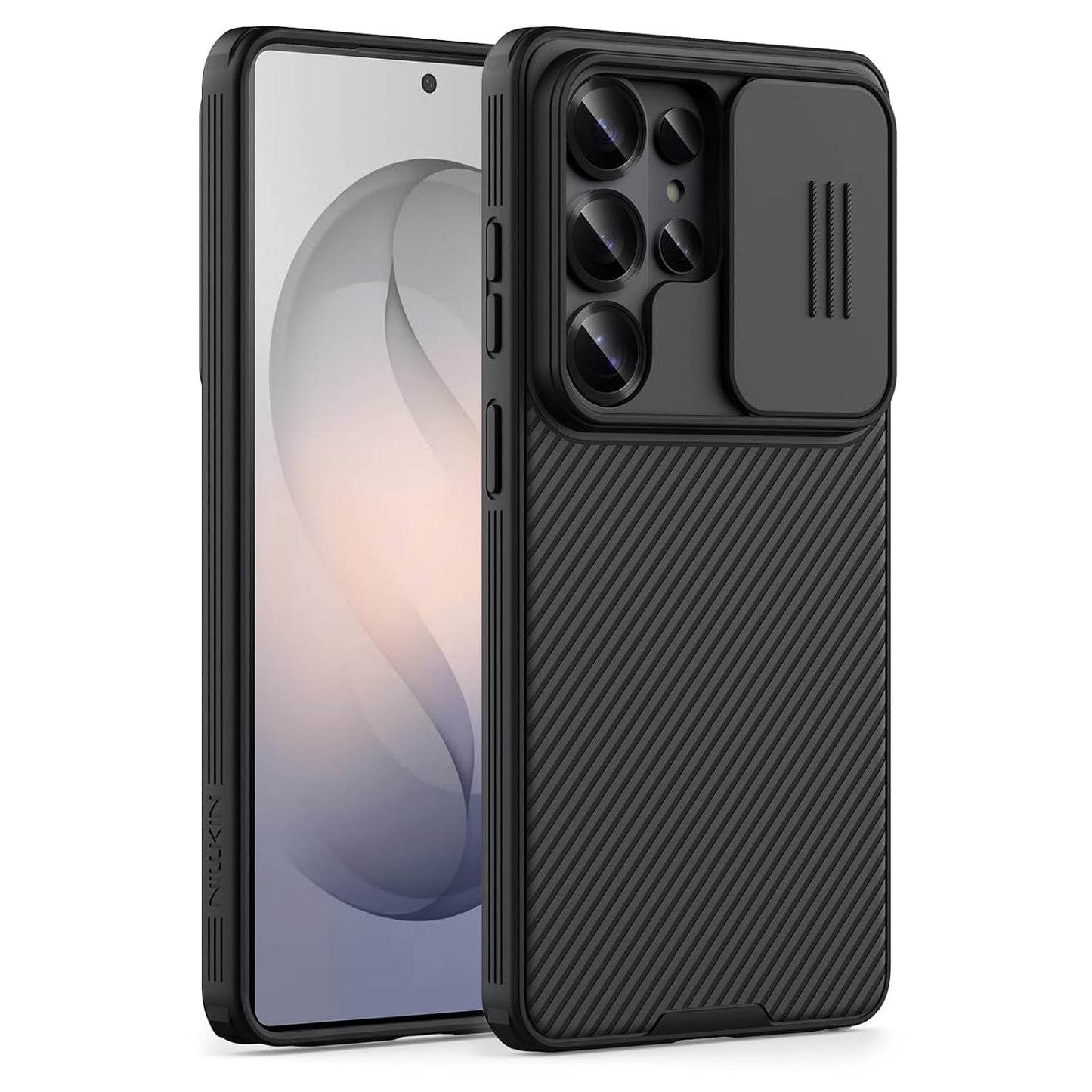 Samsung Galaxy S26 Ultra Nillkin Cover, CamShield Pro Slider Camera Close & Open Double Layered Protection TPU + PC - Black