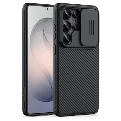 Samsung Galaxy S26 Ultra Nillkin Cover, CamShield Pro Slider Camera Close & Open Double Layered Protection TPU + PC - Black