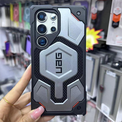 Samsung Galaxy S25 Ultra Monarch Pro Kevlar Series Rugged Armor UAG Case with Magsafe - Grey