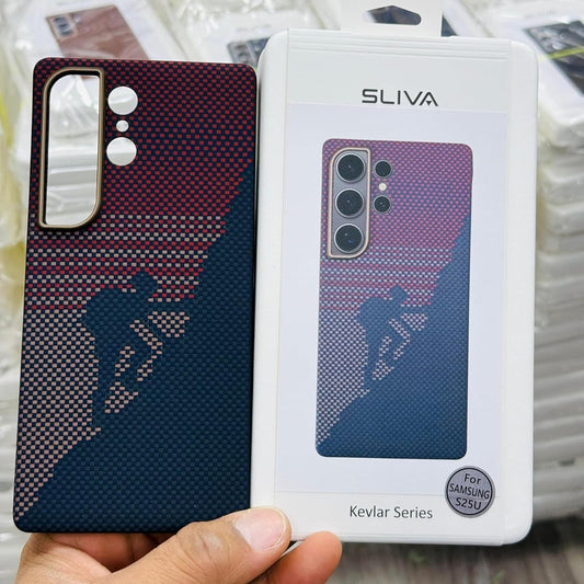 Samsung Galaxy S25 Ultra SLIVA Carbon Case, Real Aramid Carbon Fiber Thin Case