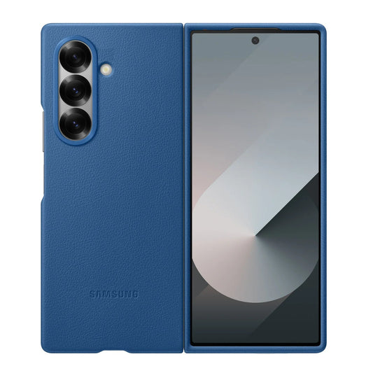 Samsung Galaxy Z Fold7 Leather Case Slim Soft Inside - Blue