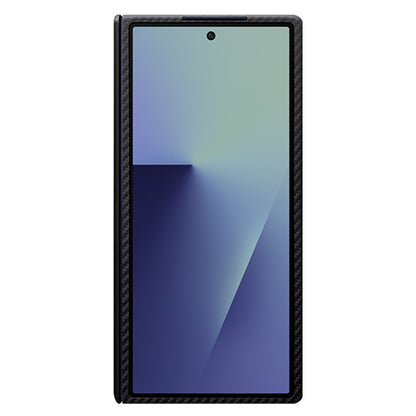 Samsung Galaxy Z Fold7 Slim Carbon Case, 0.6mm Thin Carbon Fiber Case with Magsafe & Hinge Protection - Black