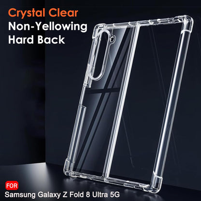 Samsung Z Fold8 Ultra Transparent Case, Cristal Clear Soft TPU Raised Corner Edges