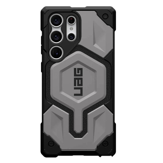 Samsung Galaxy S23 Ultra UAG Monarch Pro (Inner Leather) Case With Magsafe - Silver