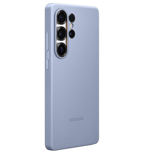 Samsung Galaxy S25 Ultra Leather Case, Kindsuit Leather Back Cover - SkyBlue