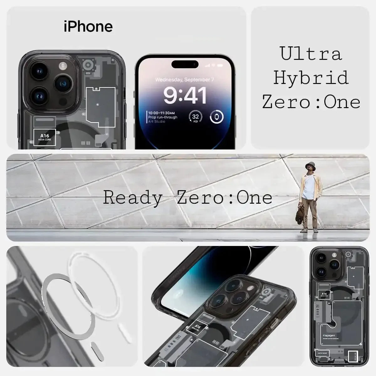 iPhone 13 Ultra Hybrid Zero One MagFit MagSafe Matte Shine Case