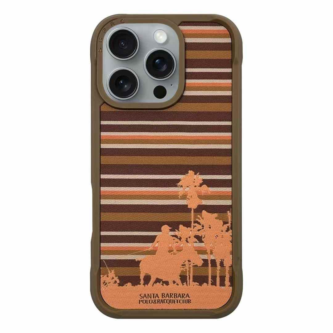 iPhone 16 Pro Max Santa Barbara Case Polo Racquet Club ELIJAH Series Leather Case