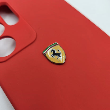 Samsung Galaxy S25 Ultra Silicon Case, Ferrari Silicon Sport Car Series FR Logo 