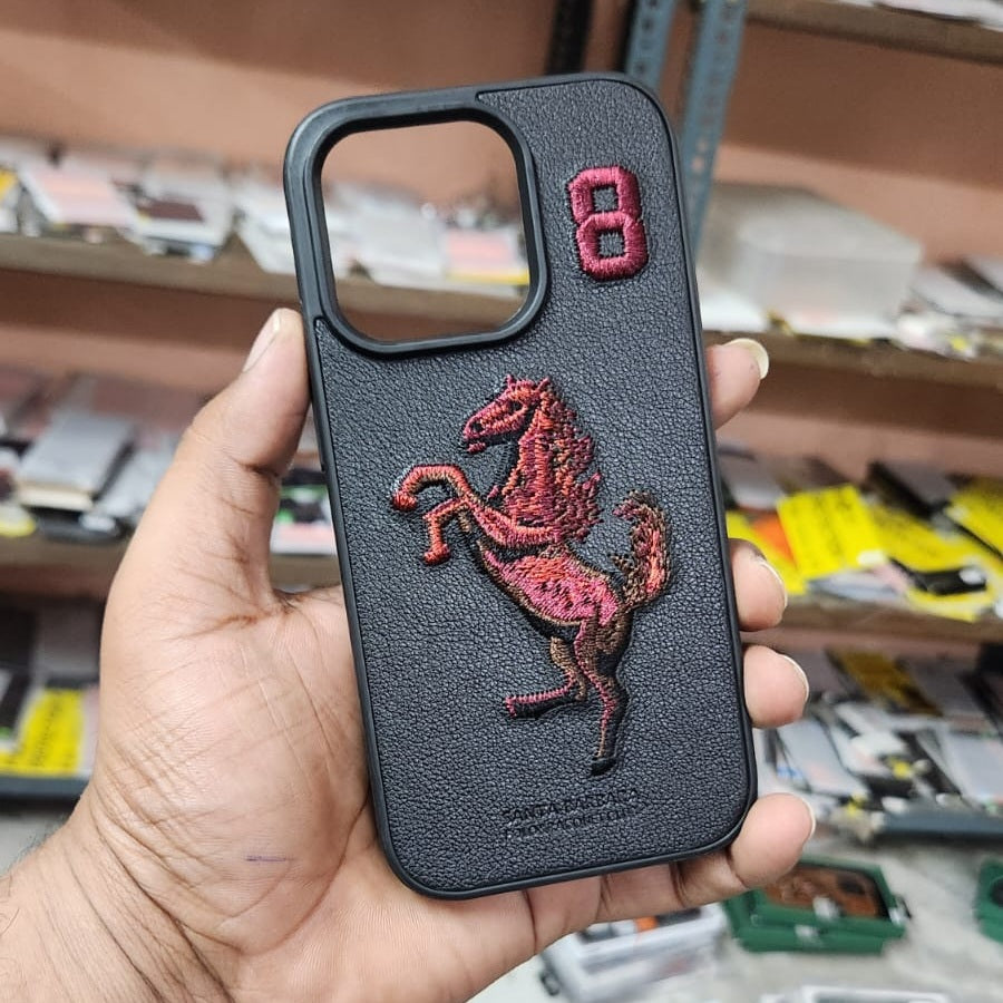 iPhone 14 Pro Boris Series Santa Barbara Polo Racquet Club Leather Case