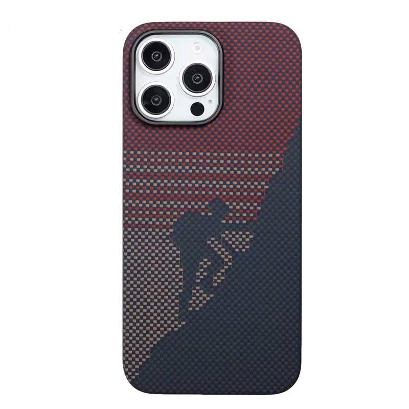 iPhone 16 Pro Max Carbon Fiber Case, SLIVA Real Carbon Aramid Fiber Case 0.5 mm Thin