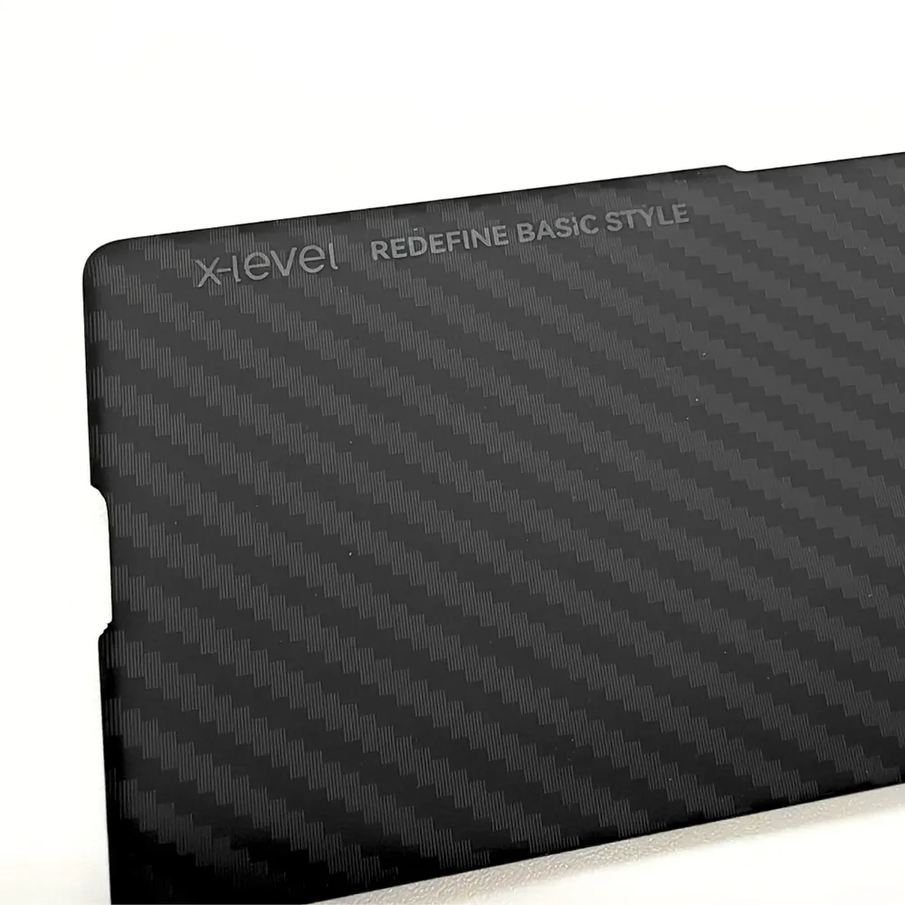 Samsung Galaxy Z Fold6 Carbon Case, X-level 0.6mm Thin Carbon Fiber Kevlar Case - Black