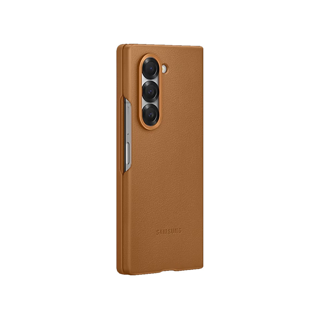 Samsung Galaxy Z Fold 6 Slim Leather Case Soft Inside - Brown