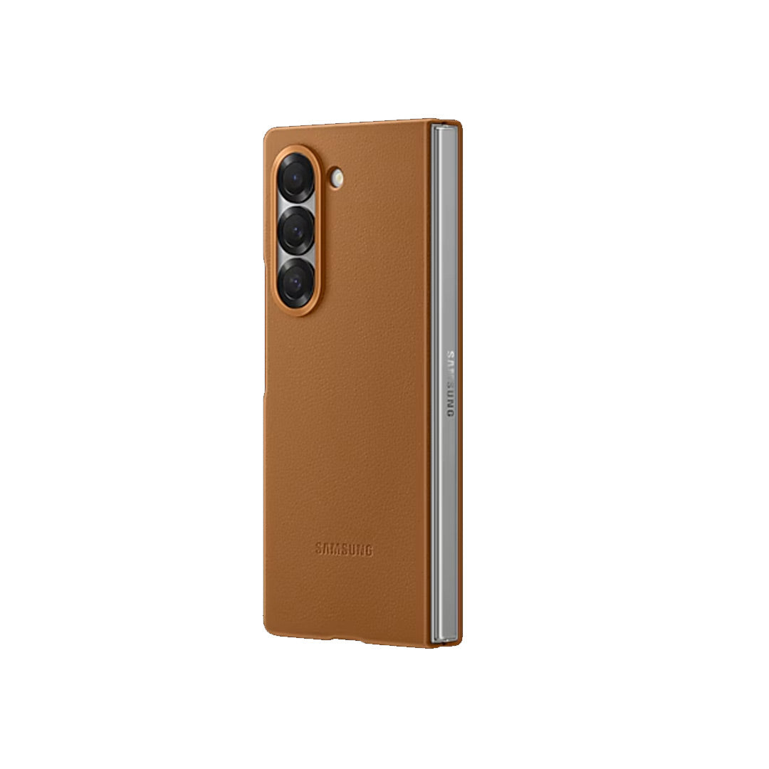 Samsung Galaxy Z Fold 6 Slim Leather Case Soft Inside - Brown