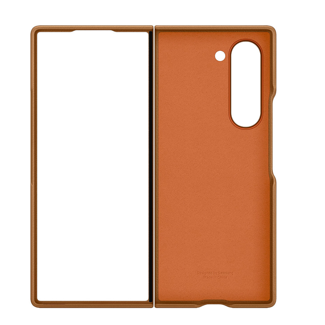 Samsung Galaxy Z Fold 6 Slim Leather Case Soft Inside - Brown