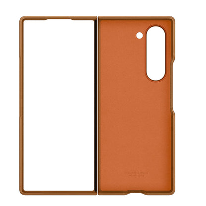 Samsung Galaxy Z Fold 6 Slim Leather Case Soft Inside - Brown