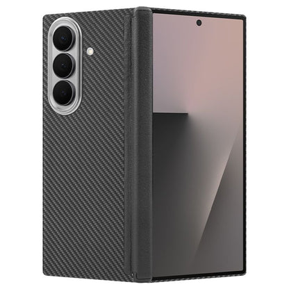 Samsung Galaxy Z Fold7 Slim Carbon Case, 0.6mm Thin Carbon Fiber Case with Magsafe & Hinge Protection - Black