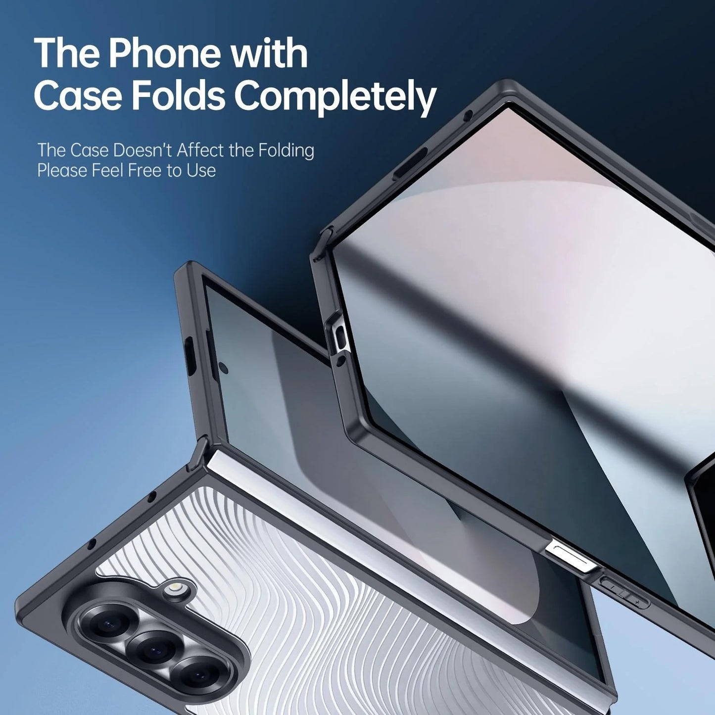 Samsung Galaxy Z Fold7 DUX DUCIS AIMO Series Anti Fingerprint Matte Finish Clear Case