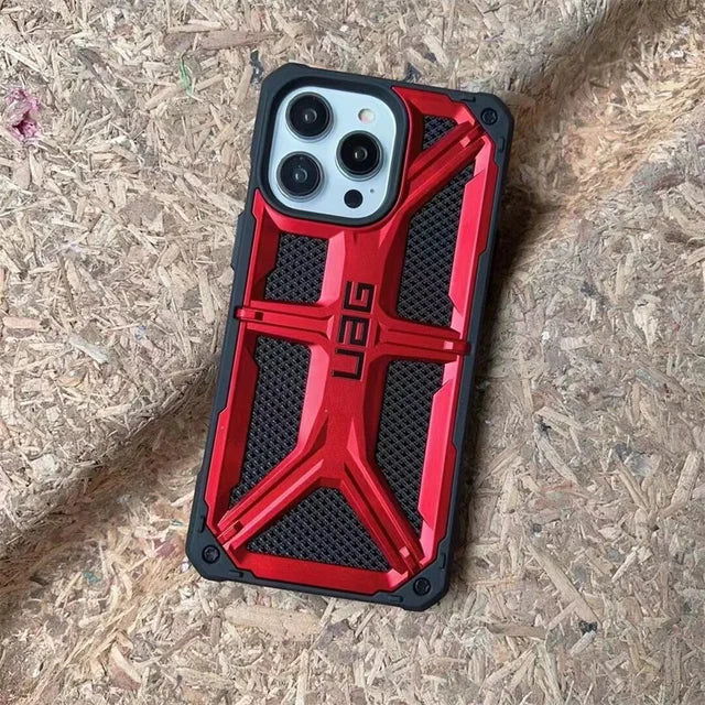 iPhone 15 Pro UAG Monarch Kevlar Series Slim Fit Light-Weight Rugged Protective Case - Red