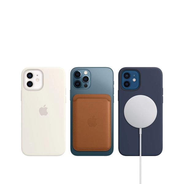 iPhone 15 Pro Max Faux Leather Wallet Magsafe With Logo- Batlic Blue