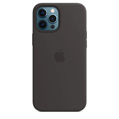 iPhone 12 Pro Silicon Case Liquid Silicon Inner Fabric with Logo