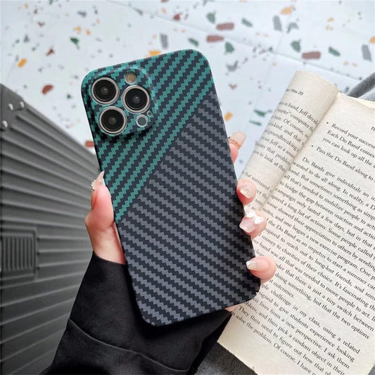iPhone 14 Carbon Fiber  Real Aramid Kevilar Case