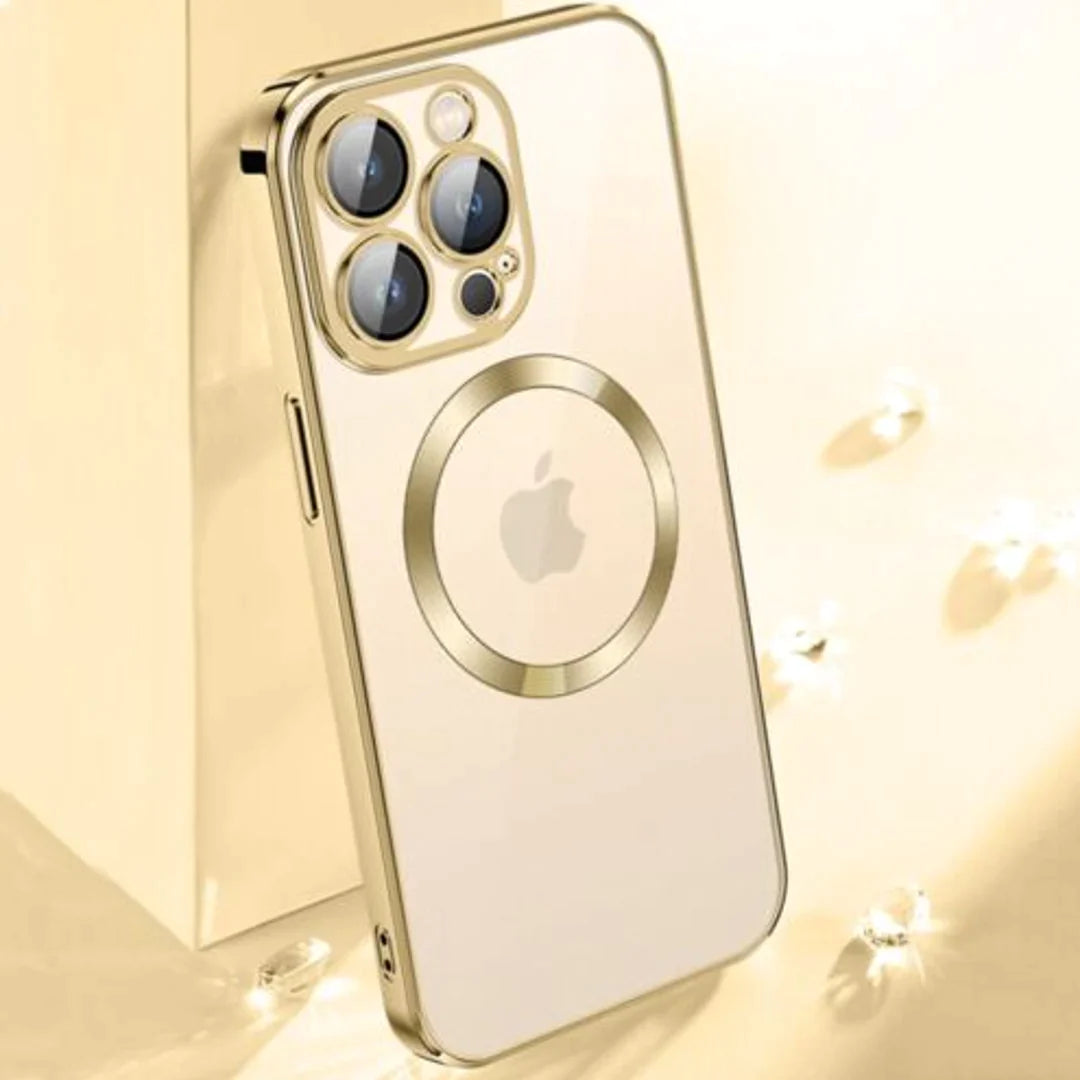 iPhone 13 Transparent Electroplating MagSafe Case with Camera Protection