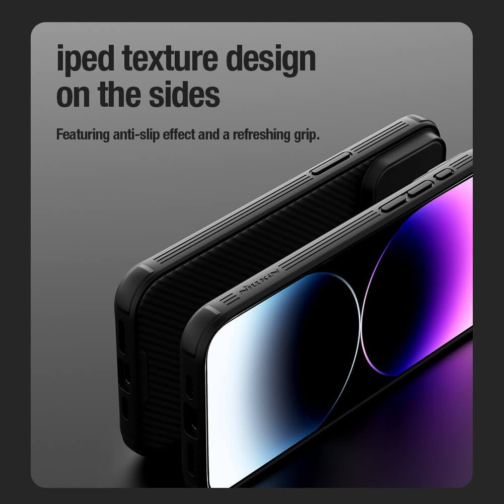 iPhone 15 Pro Original Cam-Shield Camera Slider (Shutter) Double Layered Protection TPU + PC - Black