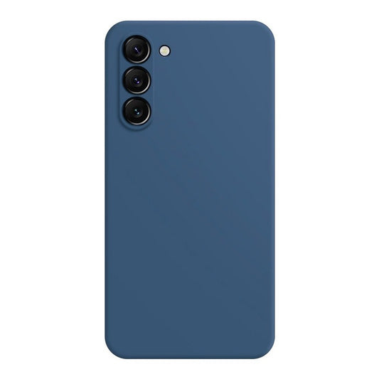 Samsung Galaxy S22 Liquid Silicon Case With Logo- Blue