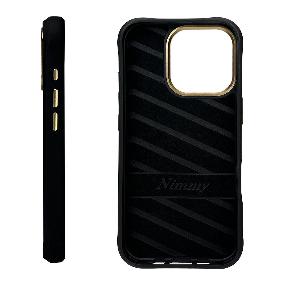 iPhone 16 Pro Max Nimmy 3D Embroidery Winter Jacket Series Case - Black