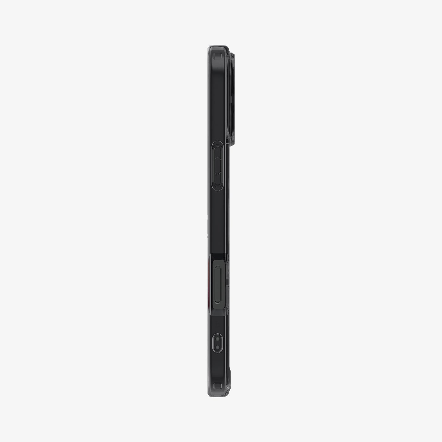 iPhone 16 Pro Hybrid Zero One Matte Finish Case with Magsafe (TPU+Poly Carbonate) - Black