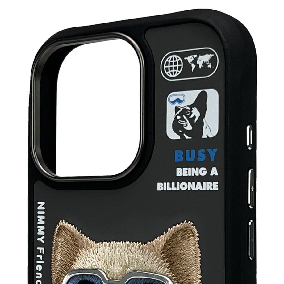 iPhone 16 Pro Max Nimmy 3D Embroidery Winter Jacket Series Case - Dog