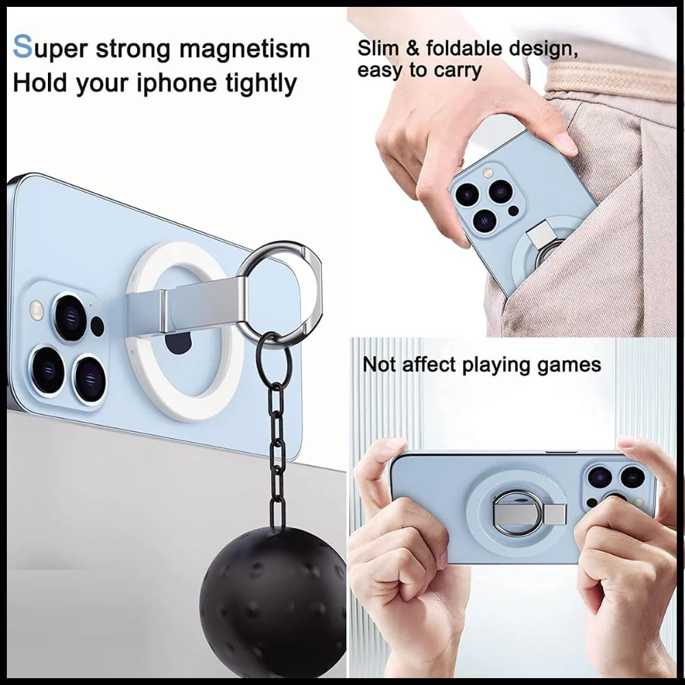 Magnetic Phone Grip for Magsafe [Drop Protection] Strong Magnetic Finger Phone Ring Holder