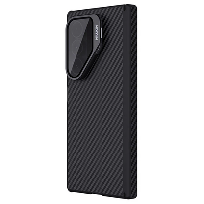 Samsung Galaxy Z Fold7 Nillkin Case, Carbon Aramid Fiber+TPU with Metal Camera Stand Magsafe - Black
