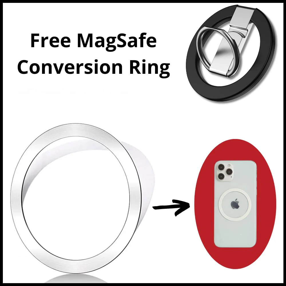 Magnetic Phone Grip for Magsafe [Drop Protection] Strong Magnetic Finger Phone Ring Holder