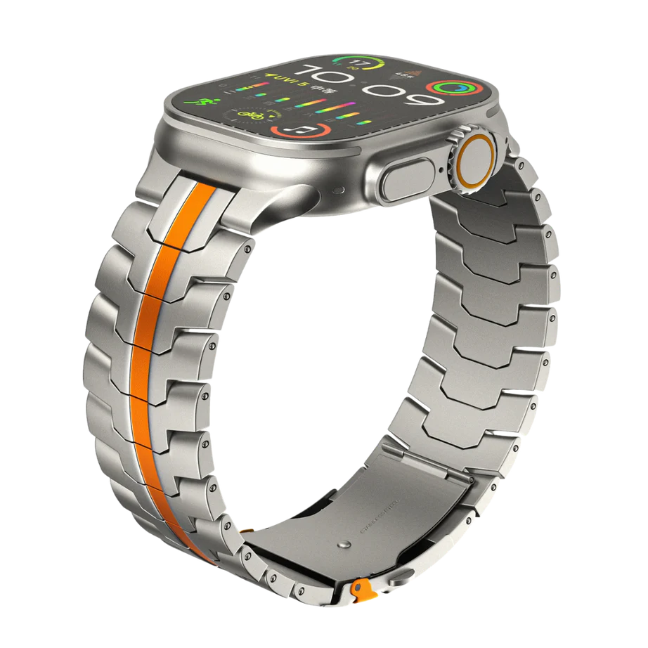 iWatch Metal Strap Link Chain Strap Titanium Dual Color for iWatch (42-44-45-49 MM)
