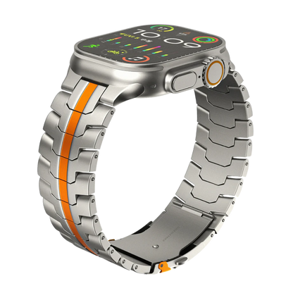 iWatch Metal Strap Link Chain Strap Titanium Dual Color for iWatch (42-44-45-49 MM)
