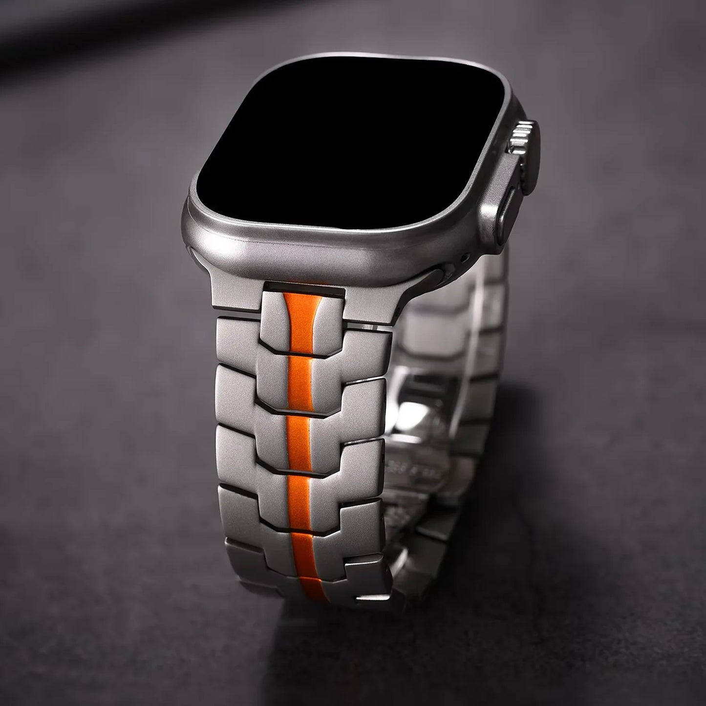 iWatch Metal Strap Link Chain Strap Titanium Dual Color for iWatch (42-44-45-49 MM)
