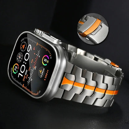 iWatch Metal Strap Link Chain Strap Titanium Dual Color for iWatch (42-44-45-49 MM)