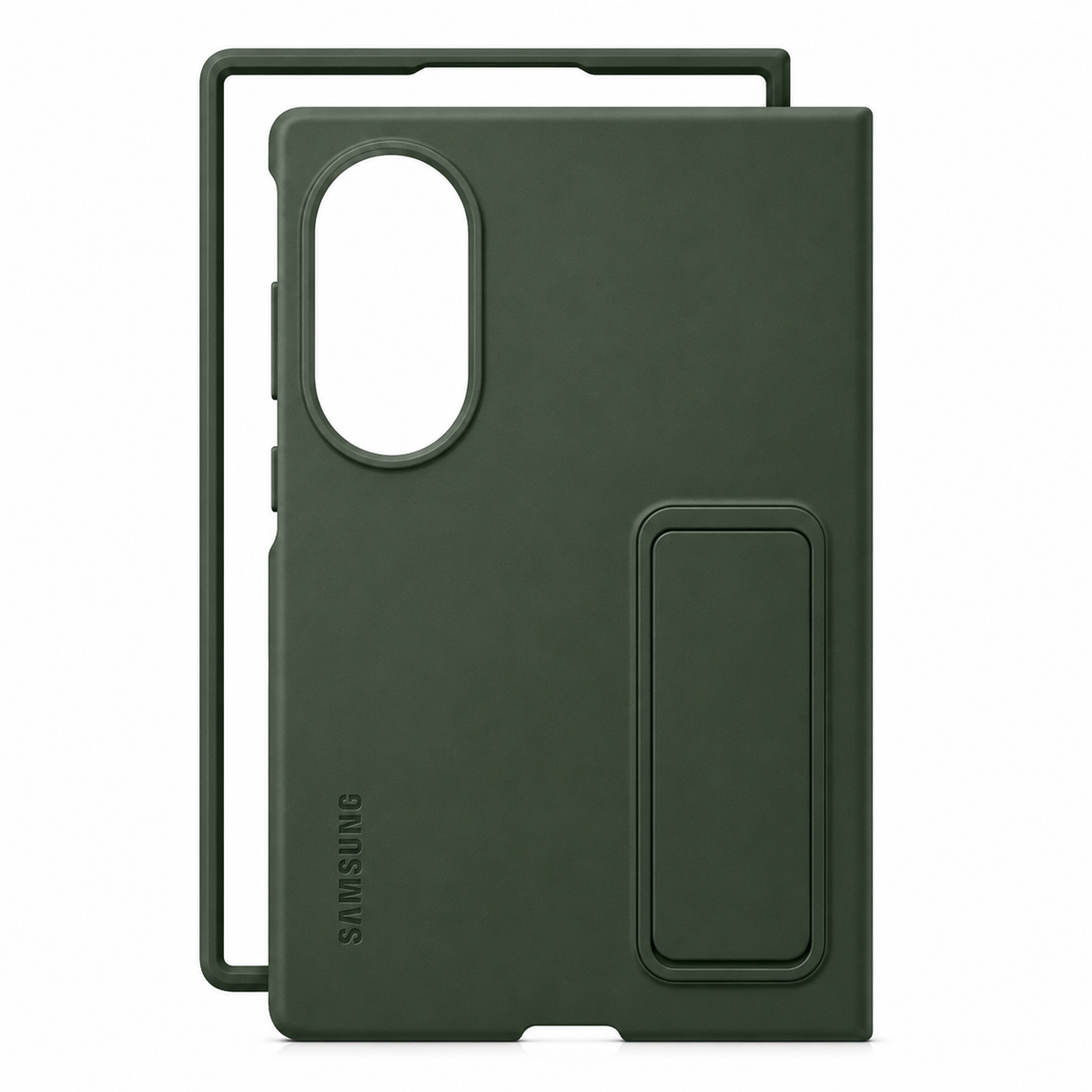 Samsung Z Fold8 Silicon Case Kickstand with Logo - Green