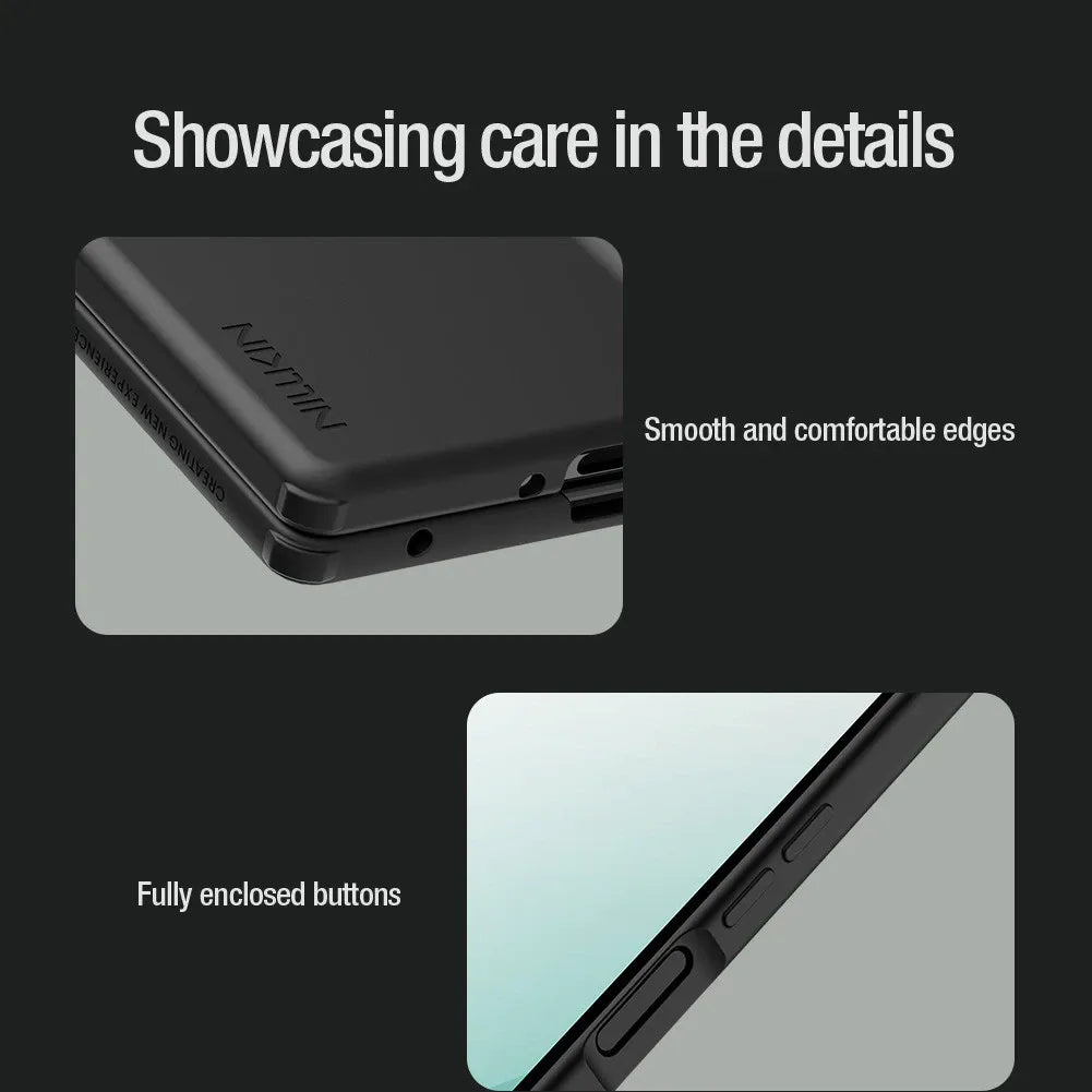 Samsung Z Fold8 Ultra Nillkin Case, Flex Pure Fold Liquid Silicone Cover with Spen - Black