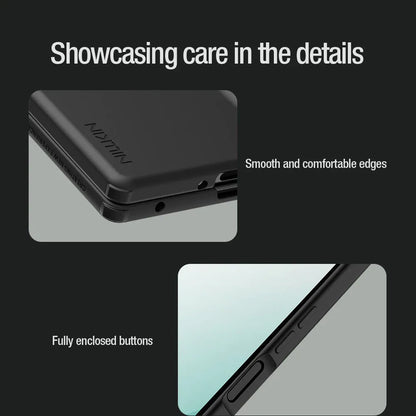 Samsung Z Fold8 Ultra Nillkin Case, Flex Pure Fold Liquid Silicone Cover with Spen - Black