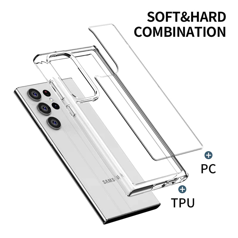 Samsung Galaxy S24 Plus Hybrid Back Cover Case (TPU + Poly Carbonate |Purple)