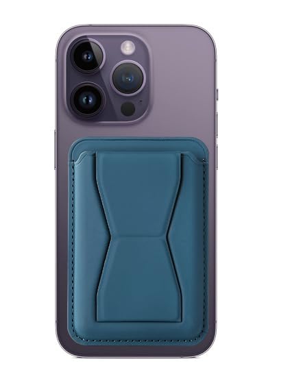iPhone 13 Pro Max Faux Leather Wallet Magsafe With Stand - Blue / Green