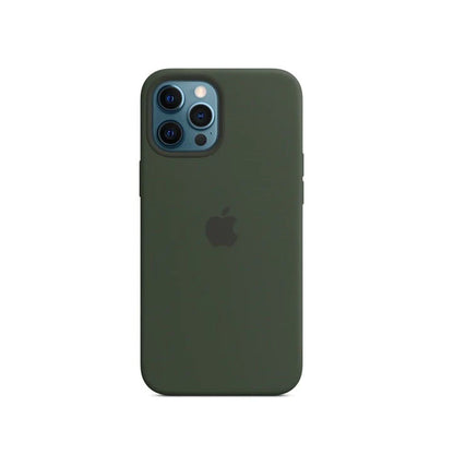 iPhone 13 Pro Max Silicon Case Liquid Silicon Inner Fabric with Logo