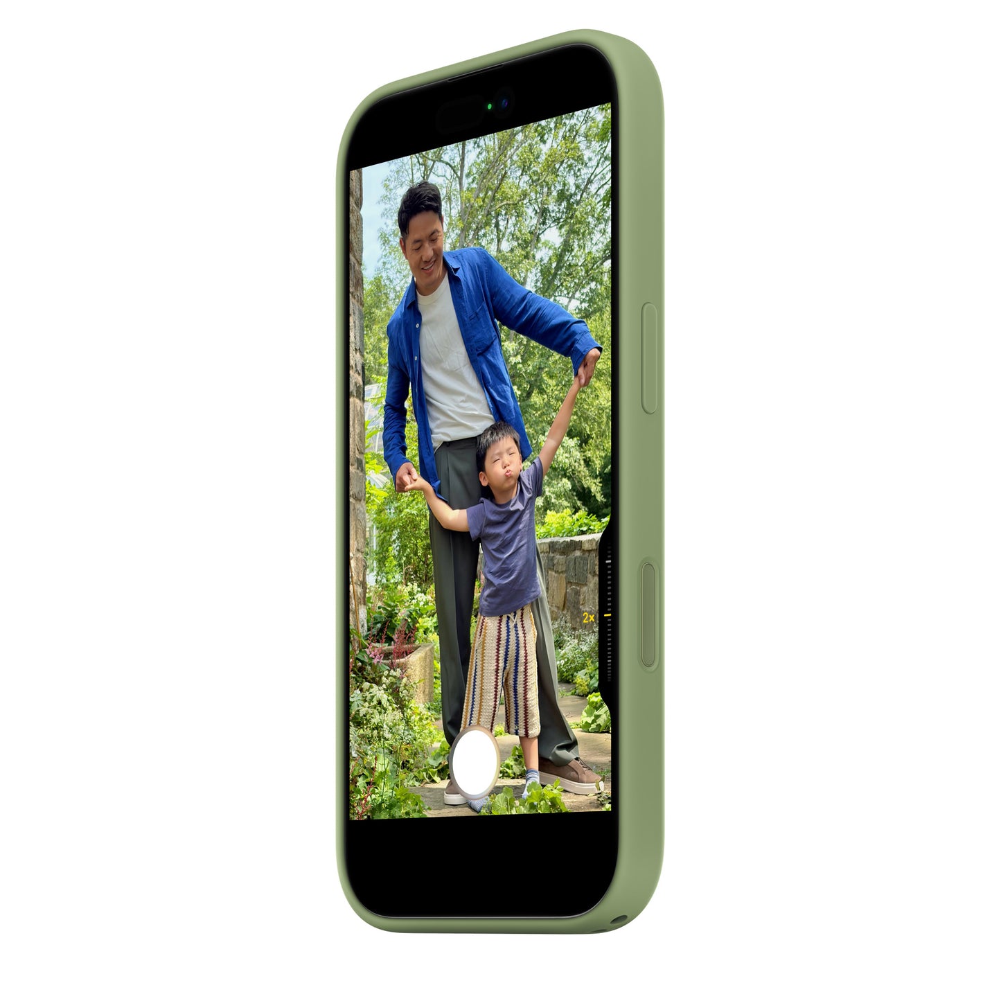 iPhone 17 Silicon Case with Magsafe & Camera Control Button - Light Moss